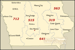 Iowa-area-codes