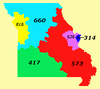 Missouri-area-codes