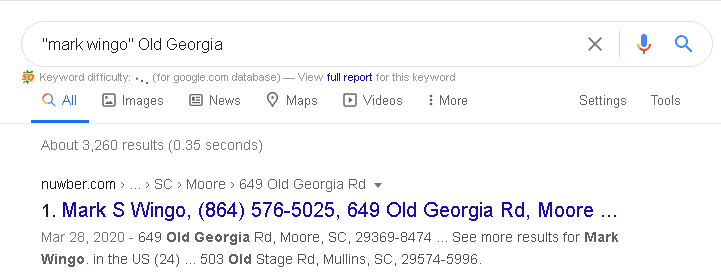 mark wingo old georgia google search results
